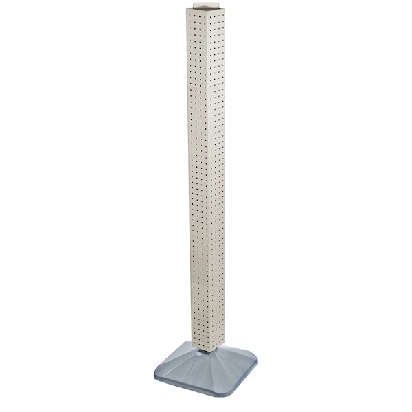 Four-Sided Pegboard Floor Revolving Display Panel Size: 4"W x 60"H